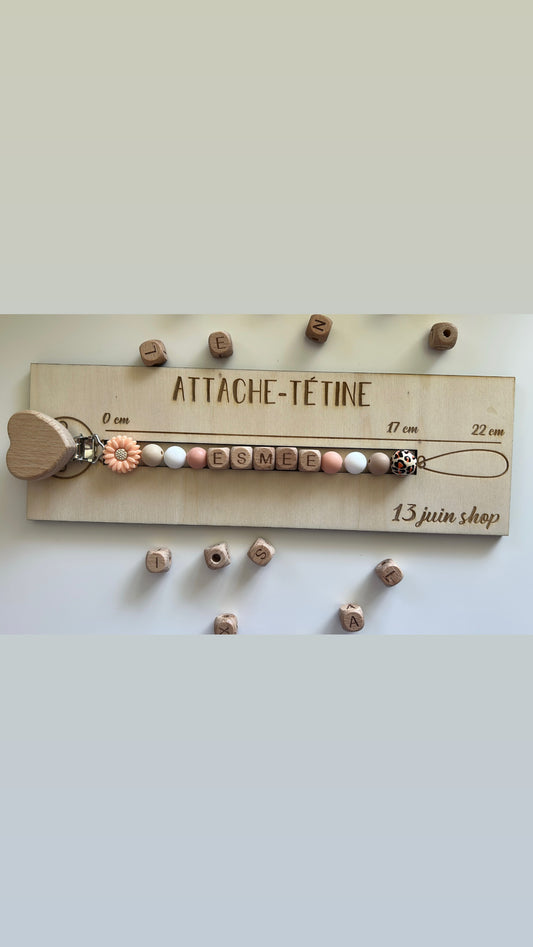 Attache-tétine | Léopard & Marguerite
